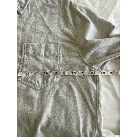 Rails Berkeley Light Grey Soft Brushed Lightweight Flannel Shirt Jacket M - Picture 8 of 10